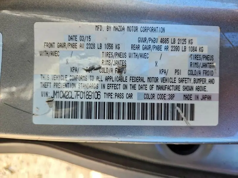 2015 MAZDA 5 TOURING  