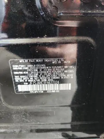 2015 SUBARU FORESTER 2.5I LIMITED  