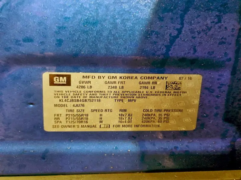 2016 BUICK ENCORE CONVENIENCE  