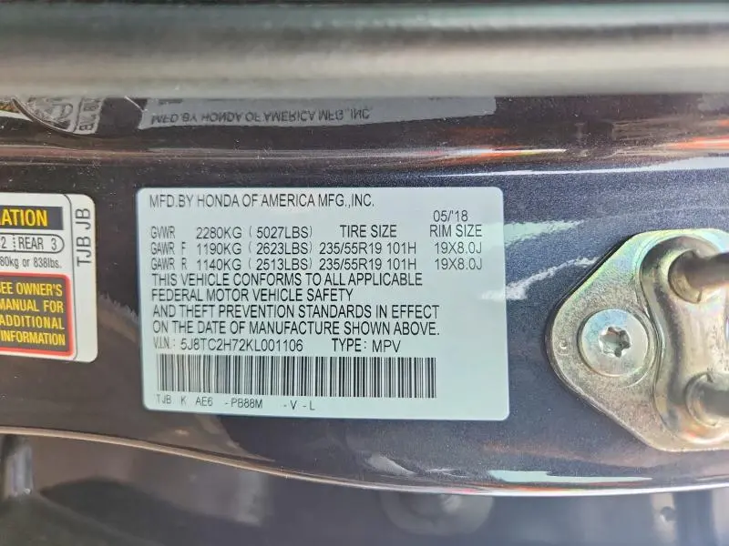 2019 ACURA RDX ADVANCE  