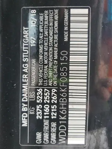 2019 MERCEDES-BENZ E 450