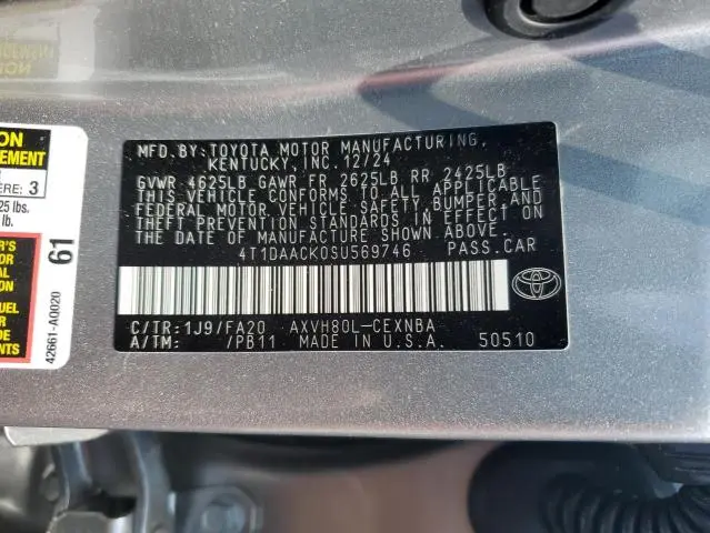 2025 TOYOTA CAMRY XSE  