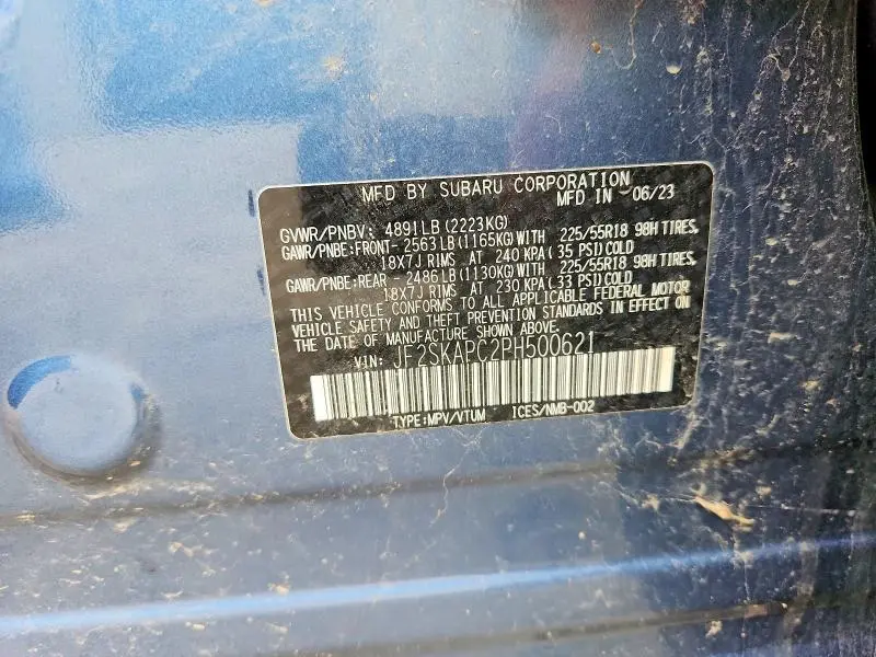 2023 SUBARU FORESTER LIMITED  