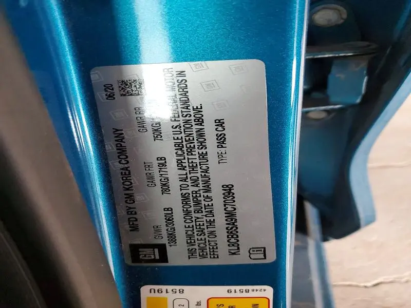 2021 CHEVROLET SPARK LS  
