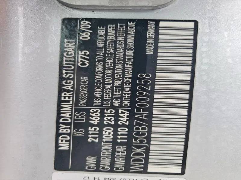 2010 MERCEDES-BENZ E 350  