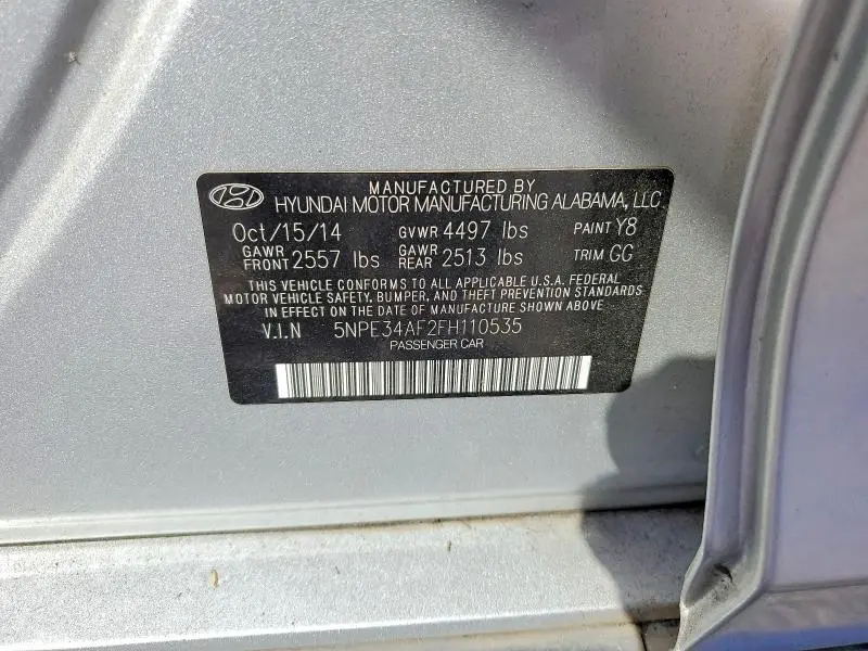2015 HYUNDAI SONATA SPORT  