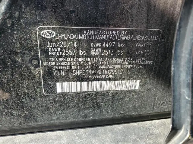 2015 HYUNDAI SONATA SPORT  