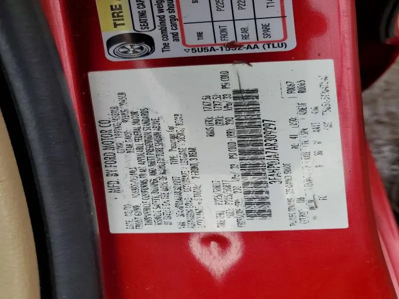 2010 FORD FUSION SEL  