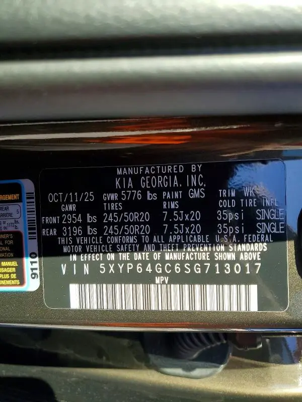 2025 KIA TELLURIDE S  