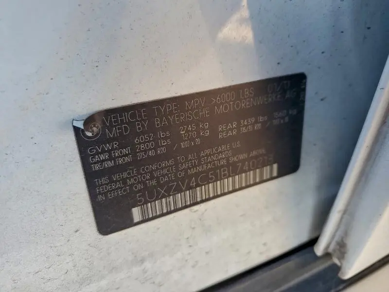 2011 BMW X5 XDRIVE35I  