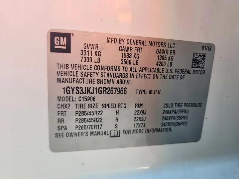 2016 CADILLAC ESCALADE ESV PREMIUM  