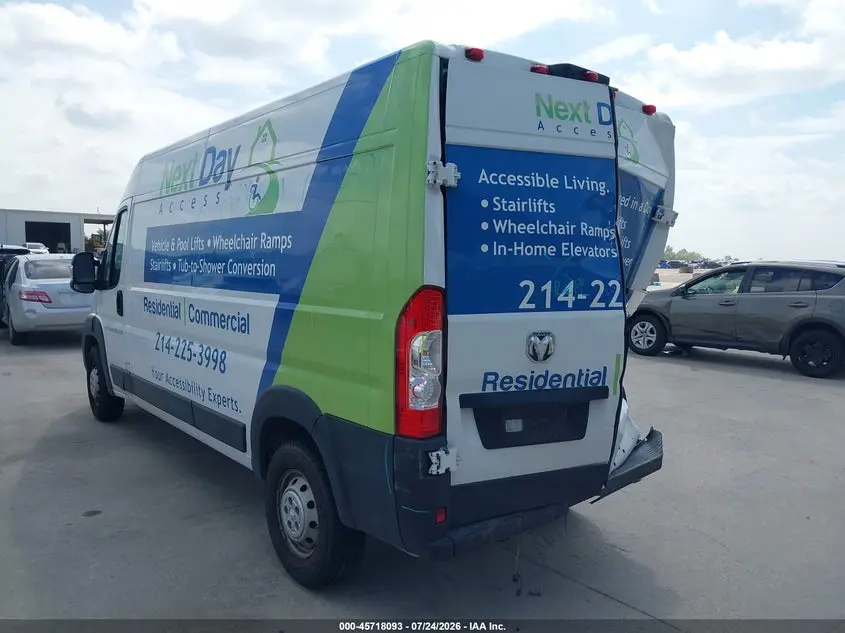 2023 RAM PROMASTER 2500 HIGH ROOF 159 WB