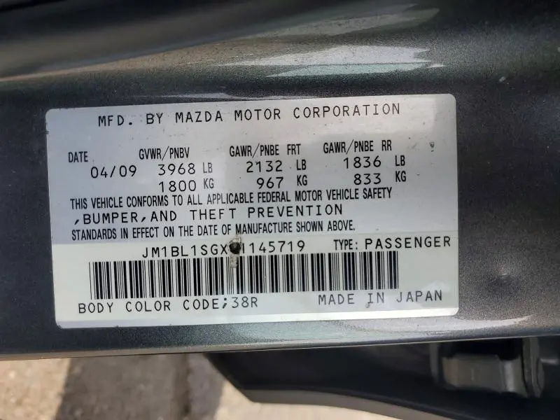2010 MAZDA 3 I  