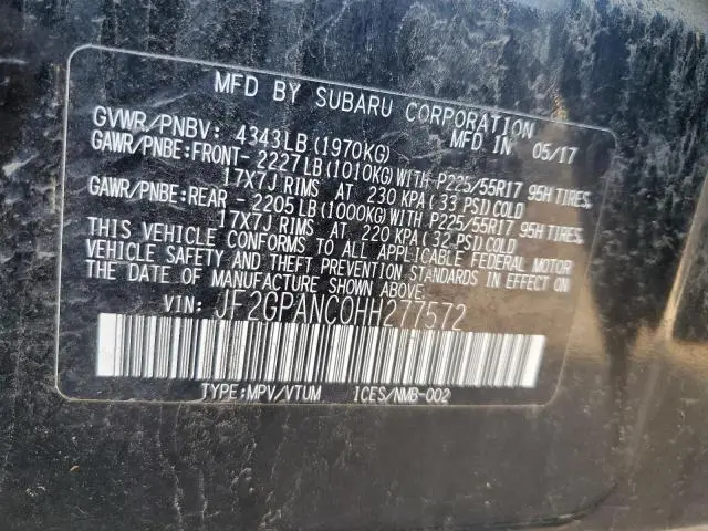 2017 SUBARU CROSSTREK LIMITED  