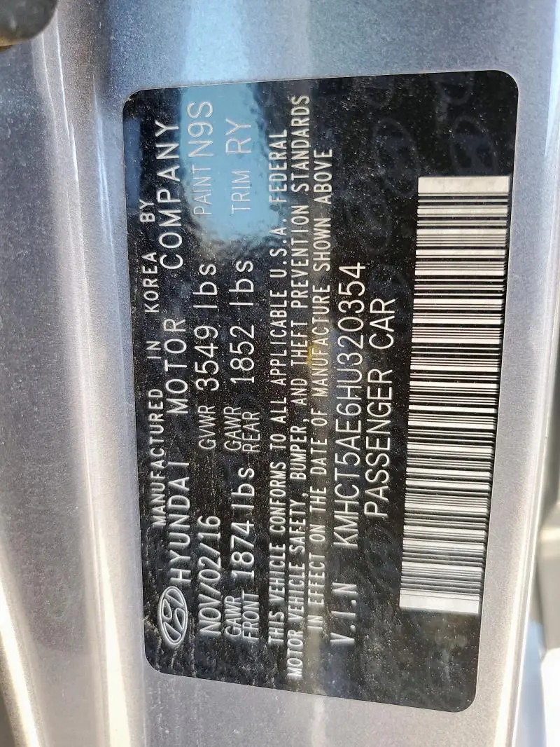 2017 HYUNDAI ACCENT SE