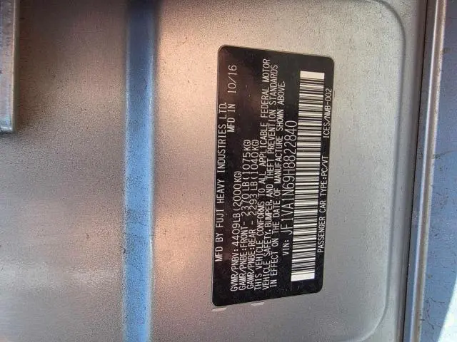 2017 SUBARU WRX LIMITED  