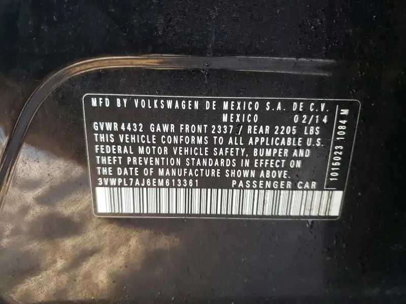 2014 VOLKSWAGEN JETTA TDI  