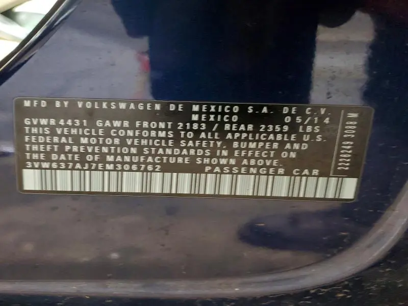 2014 VOLKSWAGEN JETTA HYBRID  