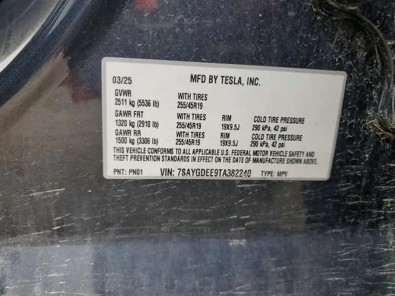 2026 TESLA MODEL Y   