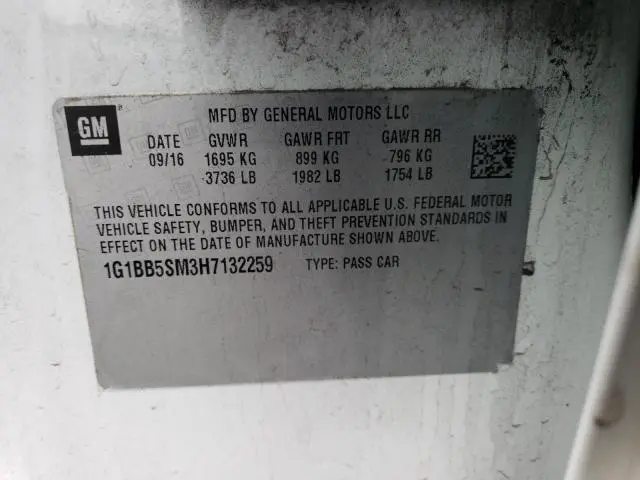 2017 CHEVROLET CRUZE LS  