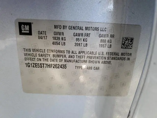 2017 CHEVROLET MALIBU LT  