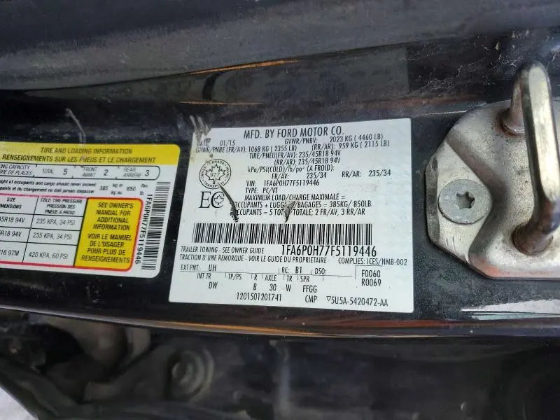 2015 FORD FUSION SE  