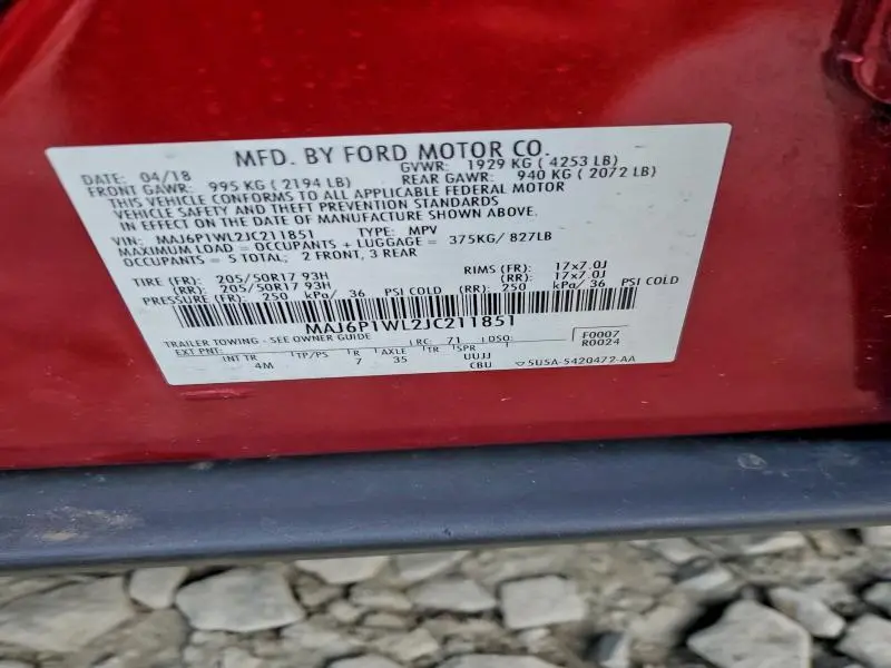 2018 FORD ECOSPORT TITANIUM  