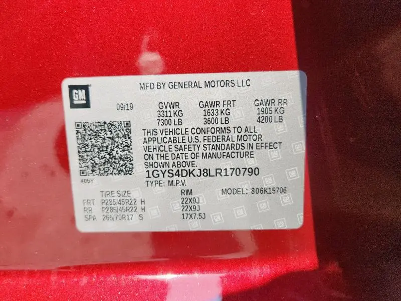 2020 CADILLAC ESCALADE PLATINUM  