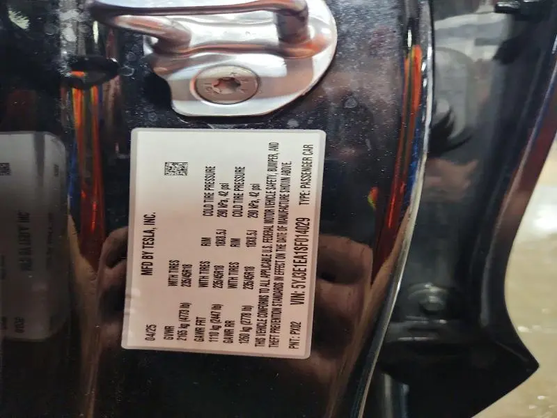 2025 TESLA MODEL 3   
