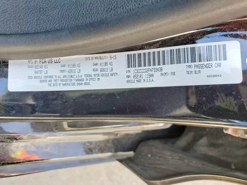 2015 CHRYSLER 200 C  