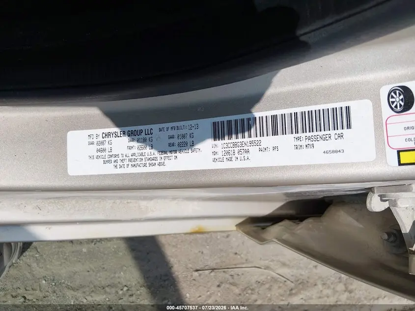 2014 CHRYSLER 200 TOURING