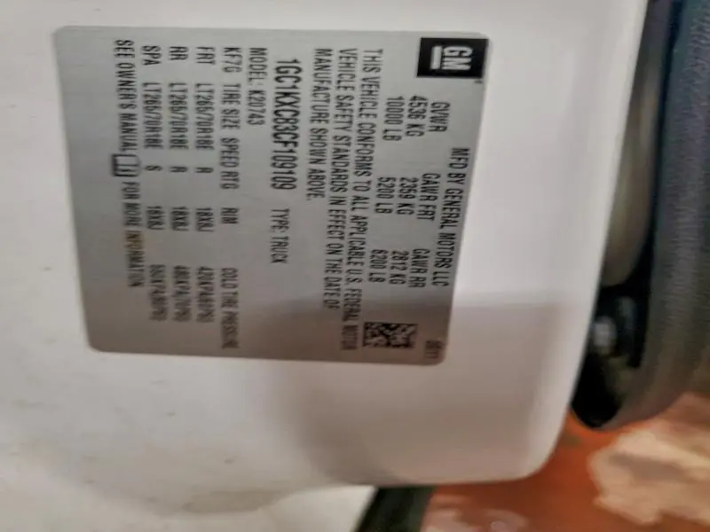 2012 CHEVROLET SILVERADO K2500 HEAVY DUTY LT  