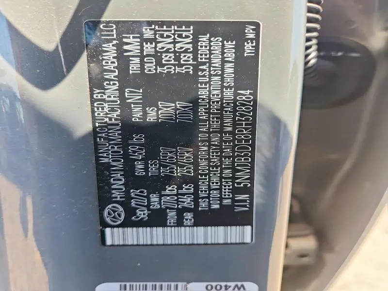 2024 HYUNDAI TUCSON SEL  
