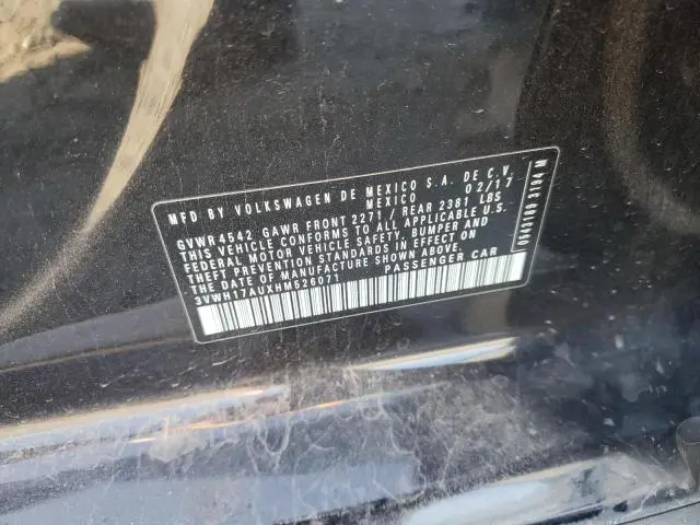 2017 VOLKSWAGEN GOLF ALLTRACK S  