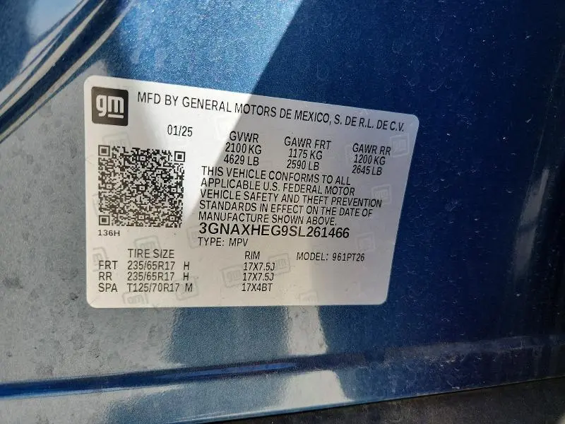 2025 CHEVROLET EQUINOX LT  