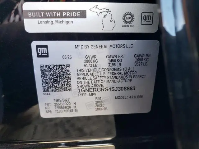 2025 CHEVROLET TRAVERSE LT  