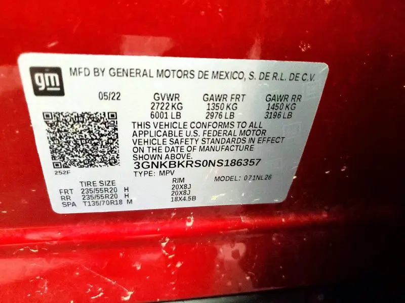 2022 CHEVROLET BLAZER RS  