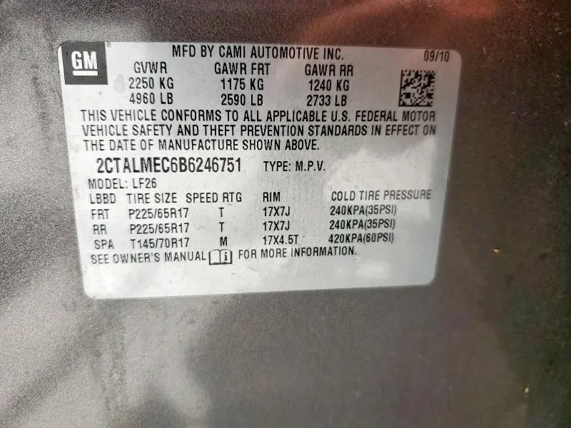 2011 GMC TERRAIN SLE  
