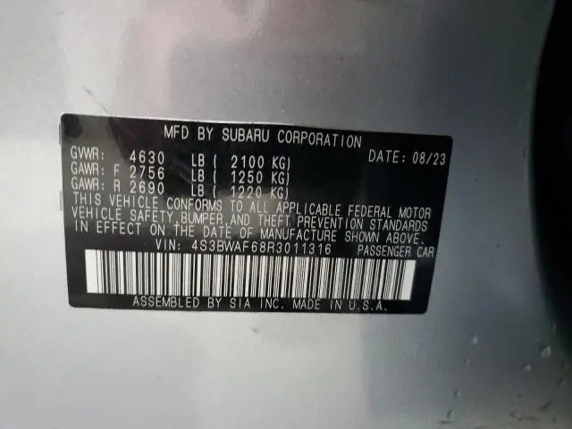 2024 SUBARU LEGACY PREMIUM  