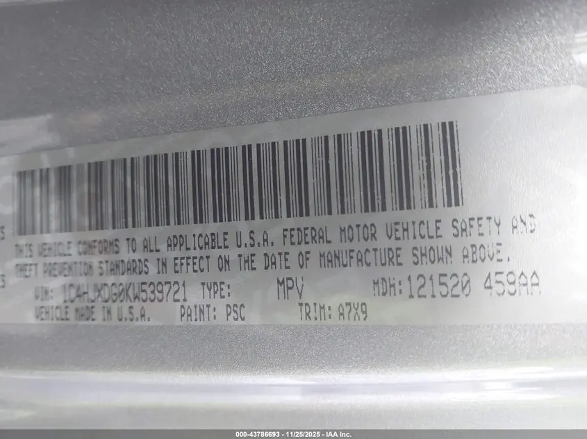 2019 JEEP WRANGLER UNLIMITED SPORT S 4X4