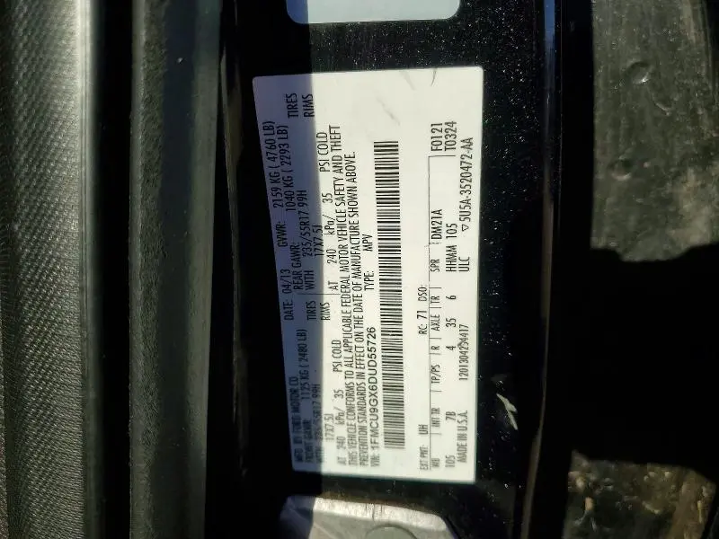 2013 FORD ESCAPE SE  