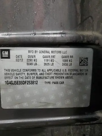 2013 BUICK LACROSSE TOURING  