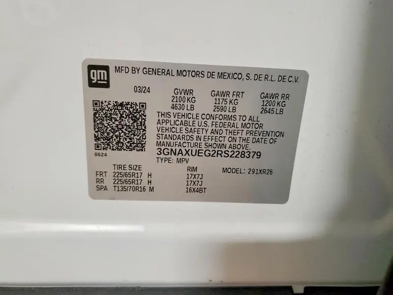 2024 CHEVROLET EQUINOX LT  