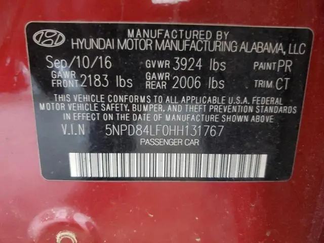 2017 HYUNDAI ELANTRA SE