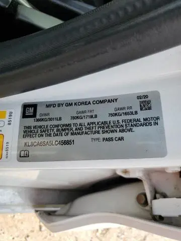 2020 CHEVROLET SPARK LS