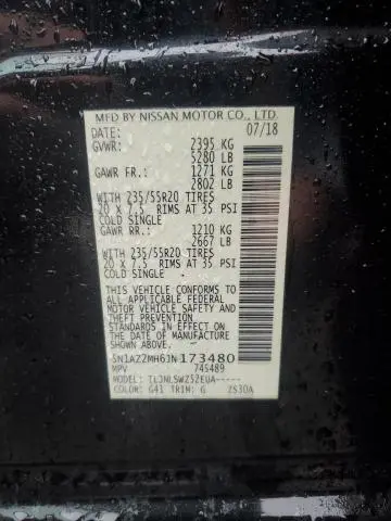 2018 NISSAN MURANO S  