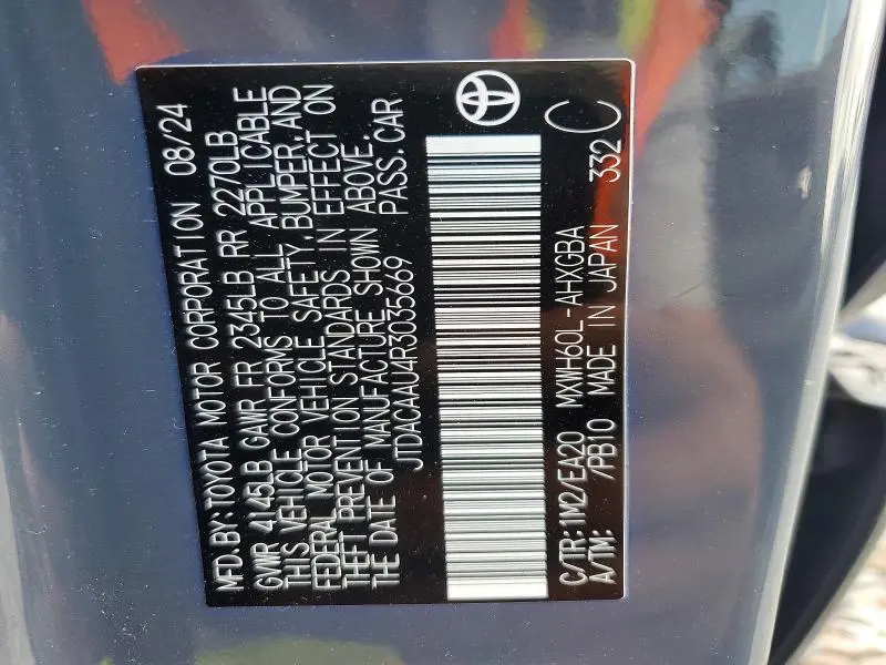 2024 TOYOTA PRIUS XLE  