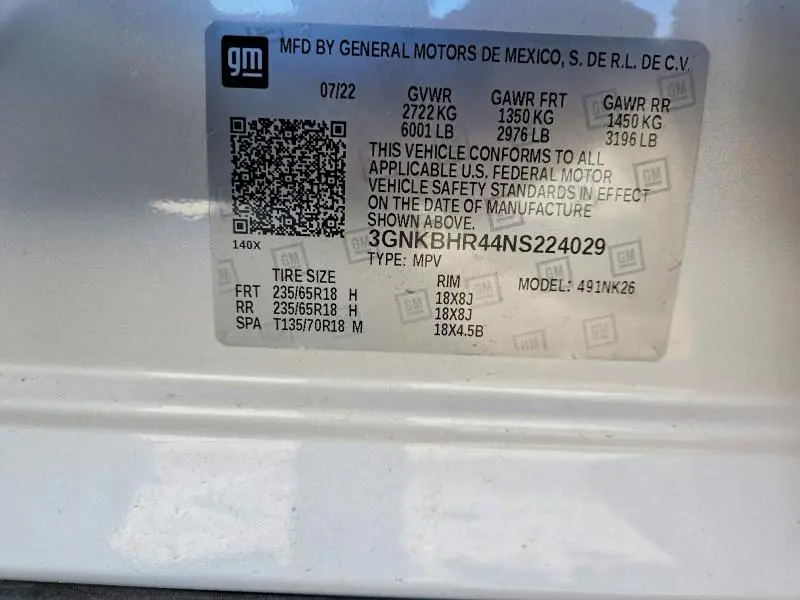 2022 CHEVROLET BLAZER 2LT  