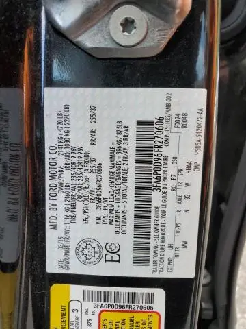 2015 FORD FUSION TITANIUM  