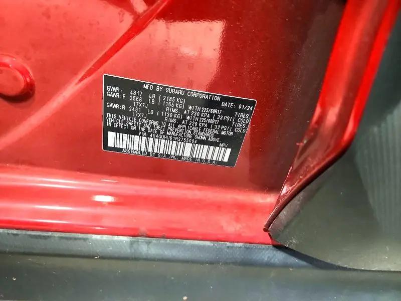 2024 SUBARU CROSSTREK WILDERNESS  